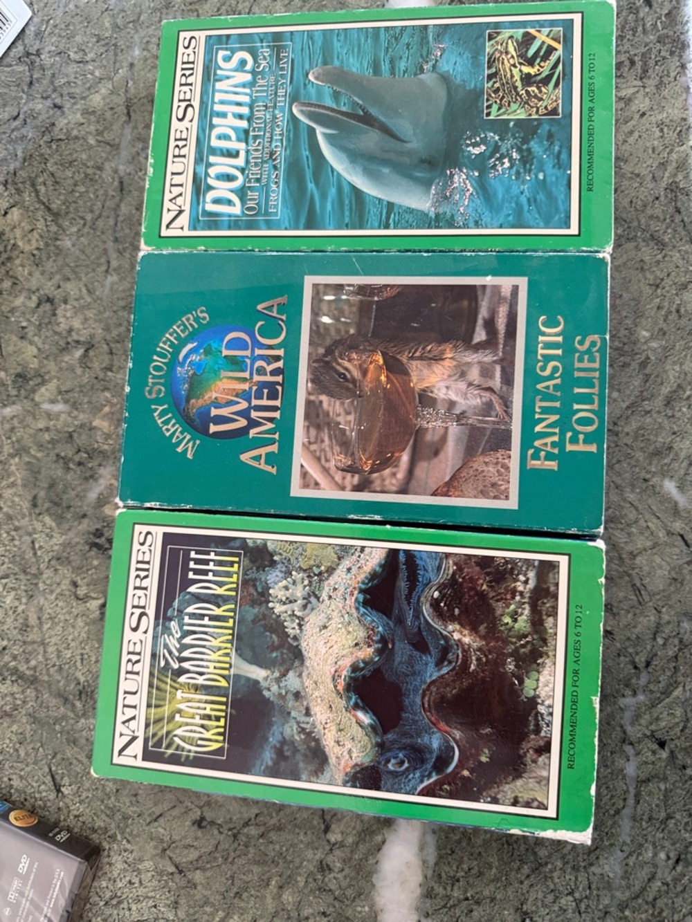 Nature Series & Wild America Documentary VHS Set - Green Covers